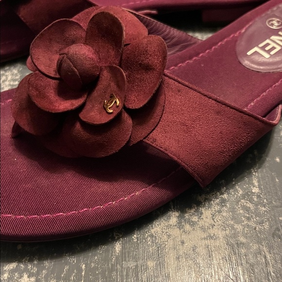 Chanel Camellia Sandals